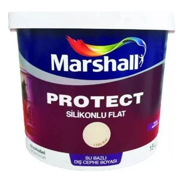 Marshall Protect Silikonlu Flat 2.5 Lt Dış Cephe Boyası - Görsel 2