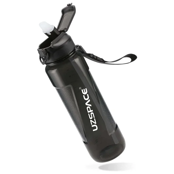 Uzspace 6057 Siyah 1000 Ml Tritan Pipetli Matara - Görsel 2