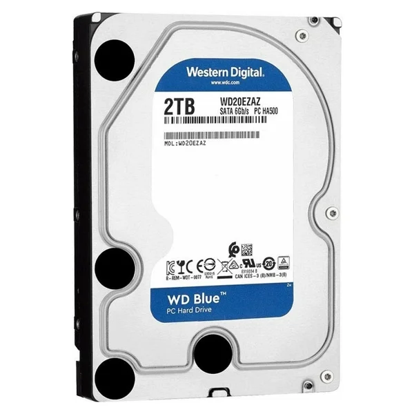 Western Digital Blue WD20EZAZ SATA 3.0 5400 RPM 3.5" 2 TB Harddisk - Görsel 2
