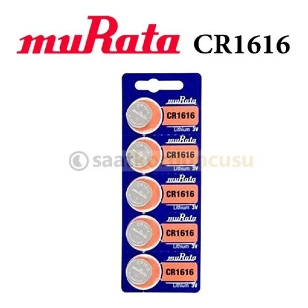 Murata Cr1616 5 Adet Saat Ve Cihaz İçin Orjinal Pil - Görsel 3
