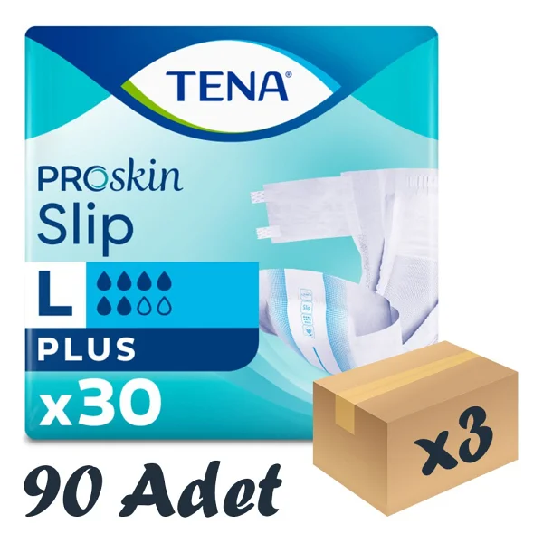 Tena Belbantlı Plus 6 Damla Büyük Boy L 30'lu 3 Adet Hasta Bezi - Görsel 6