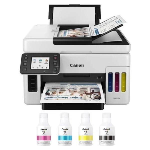 Canon Maxify Gx6040 Wi-Fi + Tarayıcı + Fotokopi Renkli Çok Fonksiyonlu Tanklı Mürekkep Püskürtmeli Yazıcı - Görsel 2