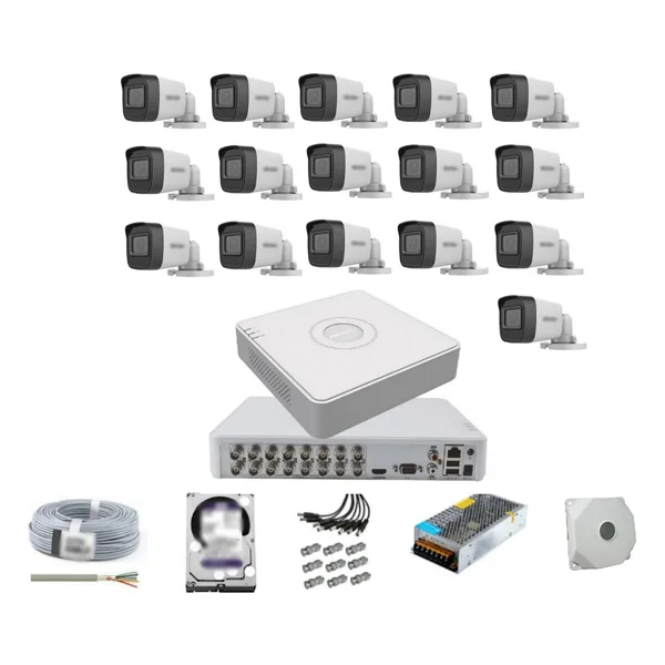 Hikvision 16 Kameralı Dış Ortam Güvenlik Kamera Seti 4 TB HDD - Görsel 2