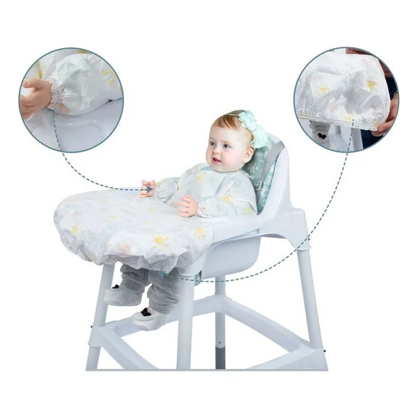 Sevi Bebe Kullan At Kollu Mama Sandalyesi Önlüğü 5'li Art-264 - Görsel 5