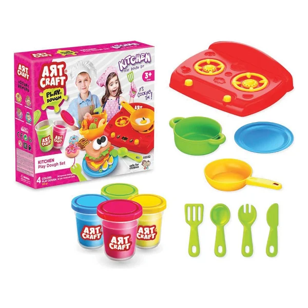 Art Craft Mutfak Oyun Hamuru Seti 224 Gr 03332 - Görsel 6