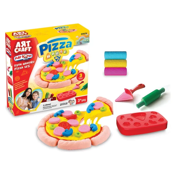 Art Craft Pizza Seti Oyun Hamuru 150 Gr 03572 - Görsel 5