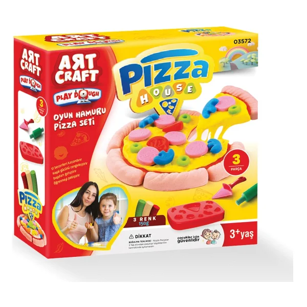 Art Craft Pizza Seti Oyun Hamuru 150 Gr 03572 - Görsel 4