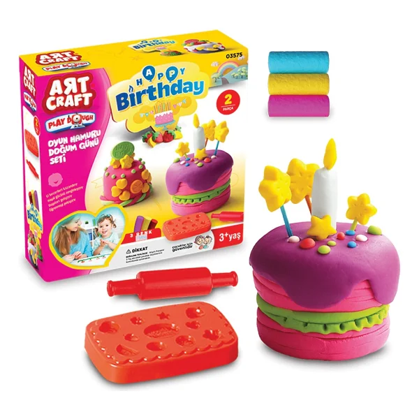 Art Craft Doğum Günü Oyun Hamuru Seti 150 Gr 03575 - Görsel 5