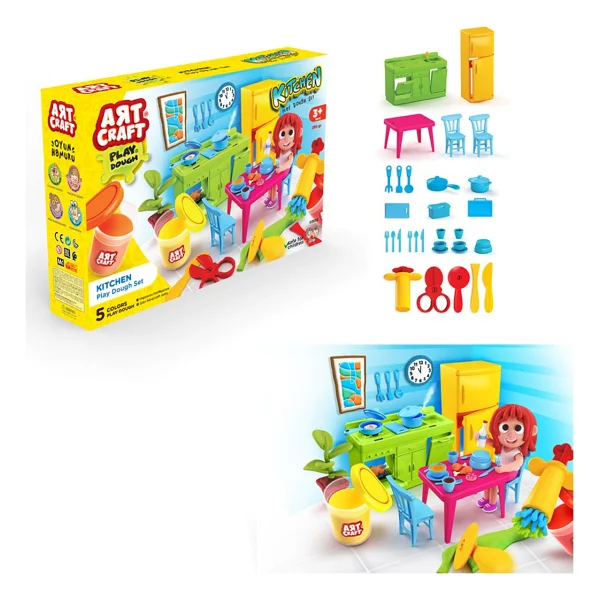 Art Craft Mutfak Oyun Hamuru Seti 280 Gr 03658 - Görsel 5