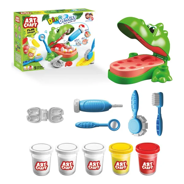 Art Craft Dinozor Dişçi Oyun Hamuru Seti 03677 - Görsel 6