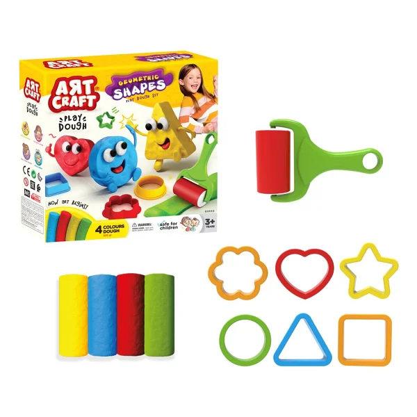Art Craft Geometrik Şekiller Hamur Set 200 Gr 03682 - Görsel 5