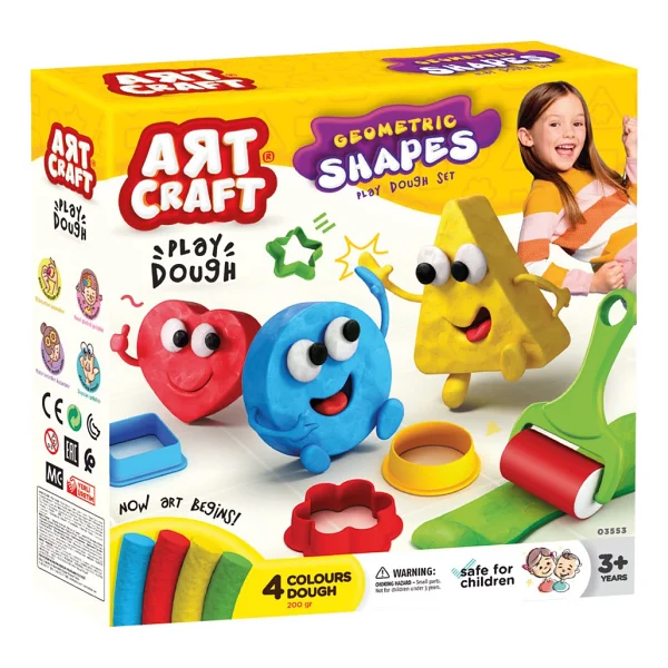 Art Craft Geometrik Şekiller Hamur Set 200 Gr 03682 - Görsel 2