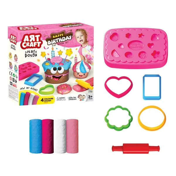 Art Craft Doğum Günü Hamur Seti 10 Parça 200 gr 03683 - Görsel 4