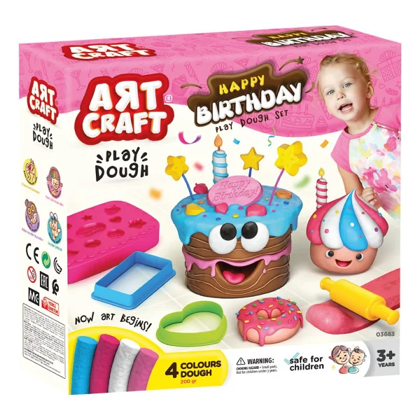 Art Craft Doğum Günü Hamur Seti 10 Parça 200 gr 03683 - Görsel 2