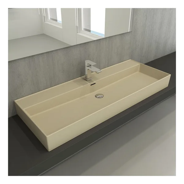 Bocchi Milano 1394 120 Cm Etajerli Lavabo - Görsel 3
