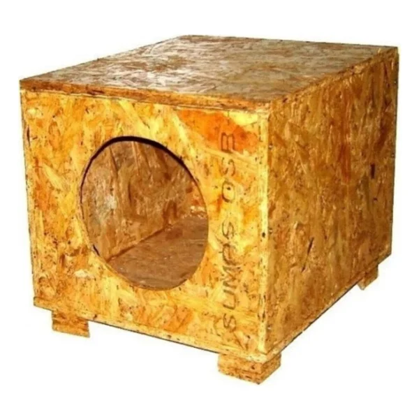 Catmozz Dış Mekan Yağmura Ve Soğuğa Dayanıklı Osb Kedi Evi - Ahşap - Bej - Görsel 2