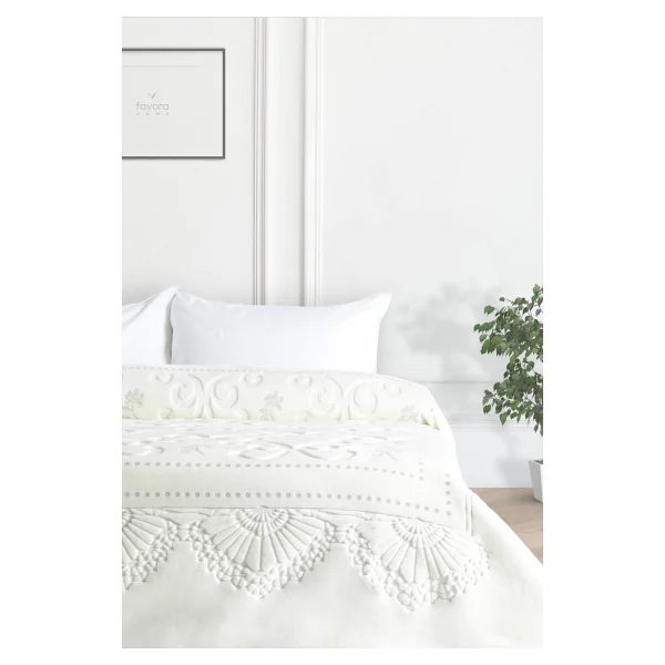 Merinos Pırıltı 220x240 Cm Gri Emboss Çift Kişilik Battaniye - Görsel 7