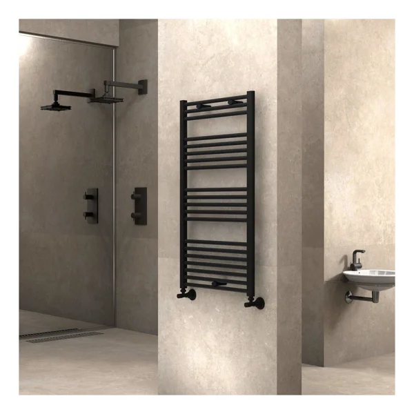 Şimaş 50x100 cm 14 Borulu Düz Mat Siyah Havlupan - Görsel 5