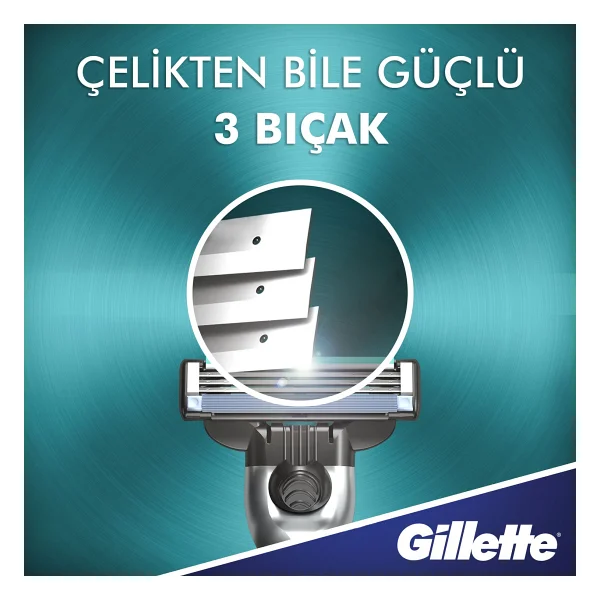 Gillette Mach3 5 Başlıklı Tıraş Bıçağı - Görsel 5