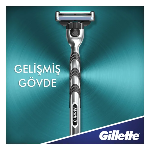 Gillette Mach3 5 Başlıklı Tıraş Bıçağı - Görsel 10