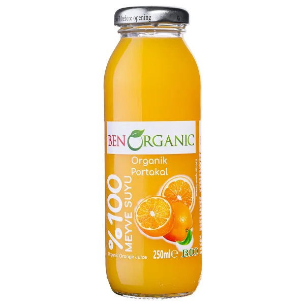 Benorganic Organik Portakal Suyu 250 Ml - Görsel 2