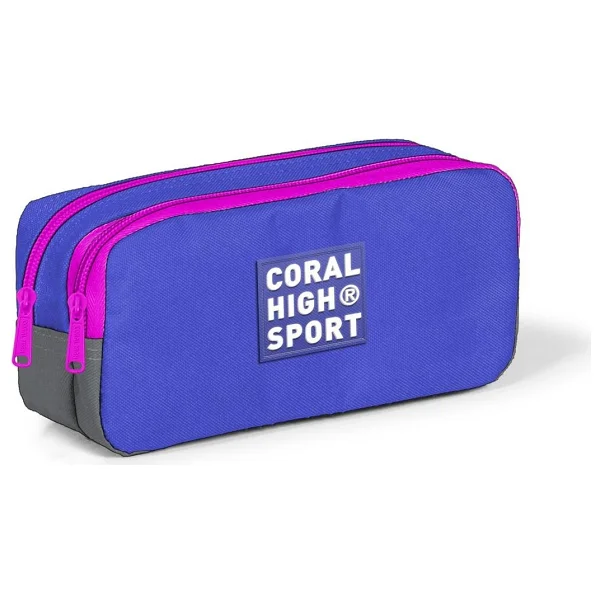 Coral High 22265 Sport Mor Pembe 2 Bölmeli Kalemlik - Görsel 2