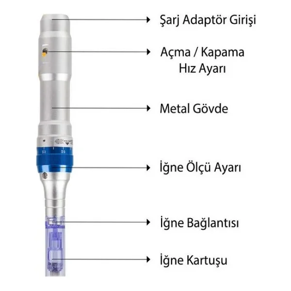 Dr.Pen Ultima A6 Yedek Bataryalı Şarjlı Dermapen - Görsel 3