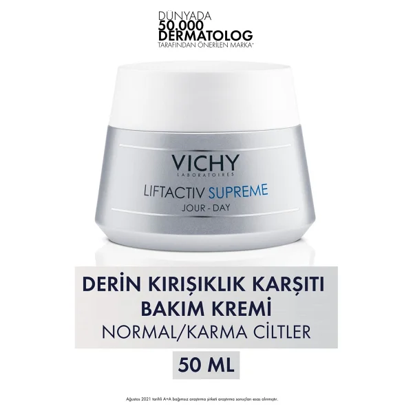 Vichy Liftactiv Supreme Gündüz Bakım Kremi Hyalüronik Asit ile Yağlı Ciltlere 50 ml - Görsel 5