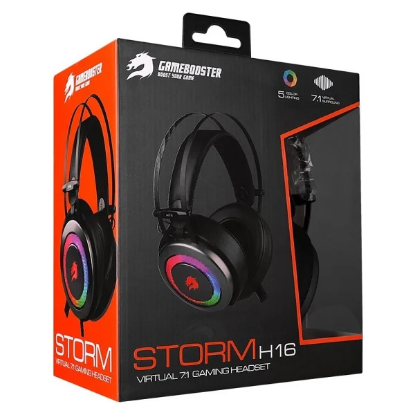Gamebooster Storm GB-H16 7.1 USB Kablolu Kulak Üstü Oyuncu Kulaklığı - Görsel 7