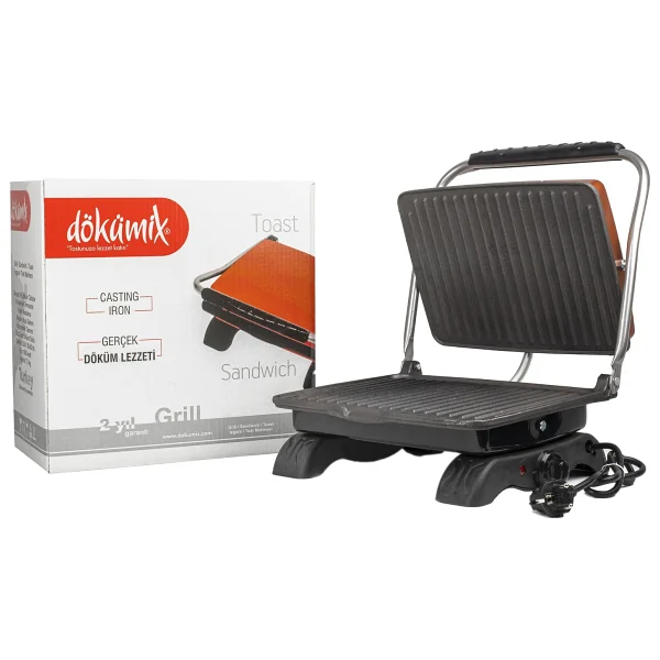 Dökümix Dökümix Döküm Tost Makinesi 1800 W İnox Metal Yapı İle Uzun Süreli Kullanım İçin Tasarlandı - Görsel 5