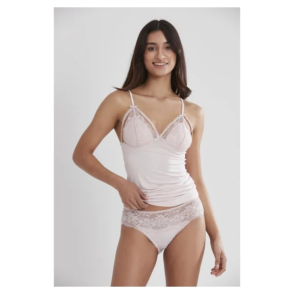 Pierre Cardin 375 Kaşkorse Dantelli Atlet - Külot Takımı - Lila - Görsel 7