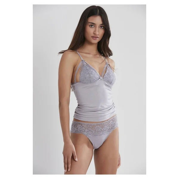 Pierre Cardin 375 Kaşkorse Dantelli Atlet - Külot Takımı - Lila - Görsel 2