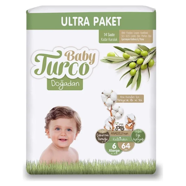 Baby Turco Doğadan 5 Numara Junior 80'li Bebek Bezi - Görsel 5