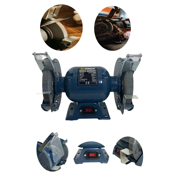 Stilmax Germany Type 200 Mm 650 W Tezgah Üstü Taş Motoru - Görsel 4