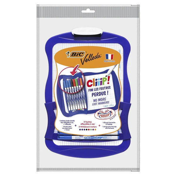 Bıc 967444 Velleda Cliiip Set Beyaz Tahta (21 X 31 Cm) Silecek; 8 Silinebilir Marker -10'lu Set, Çeşitli Renklerde - Görsel 6