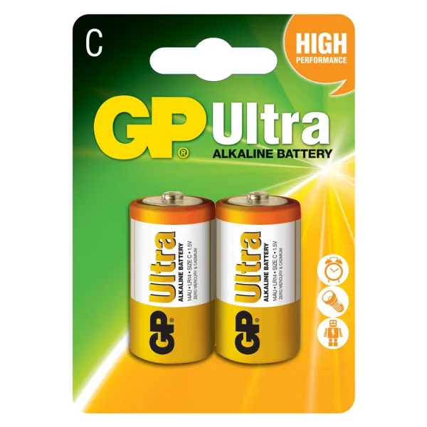 Gp Lr14 Ultra Alkalin 2'li C Orta Pil - Görsel 5