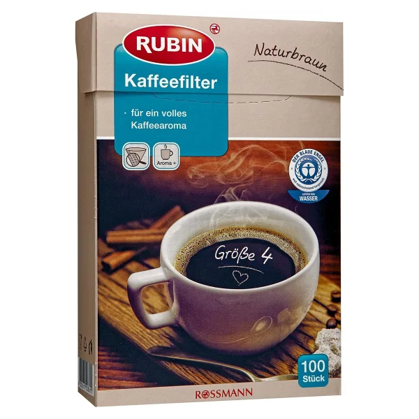 Rubin Beyaz No: 4 100 Adet Büyük Boy Kahve Filtresi - Görsel 4