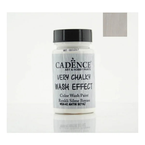 Cadence Very Chalky Wash Efekt Boya 90 Ml Antik Beyaz - Gümüş - Görsel 2