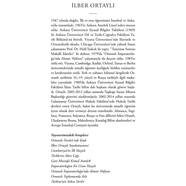 Türkiye'nin Yakın Tarihi - İlber Ortaylı - Görsel 2