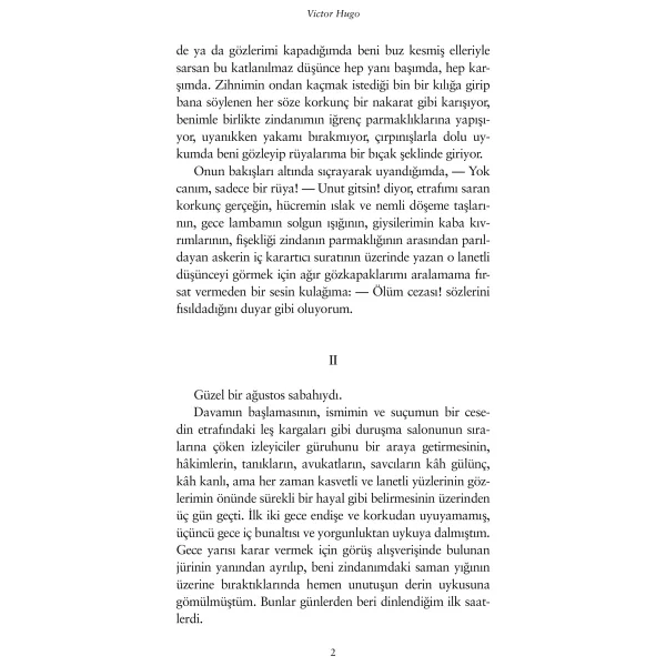 Bir İdam Mahkumunun Son Günü - Victor Hugo Hasan Ali Yücel Klasikleri İş Bankası Kültür Yayınları - Görsel 3