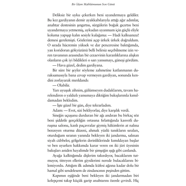 Bir İdam Mahkumunun Son Günü - Victor Hugo Hasan Ali Yücel Klasikleri İş Bankası Kültür Yayınları - Görsel 4