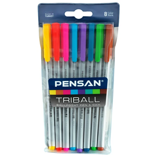 Pensan Triball 1003 8 Renk Tükenmez Kalem - Görsel 2