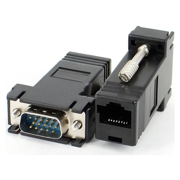 Alfais 5059 Rj45 Vga Ekleme Ek 30 Metre Uzatıcı Cat5/6 Monitör Extender (2 Adet) - Görsel 2