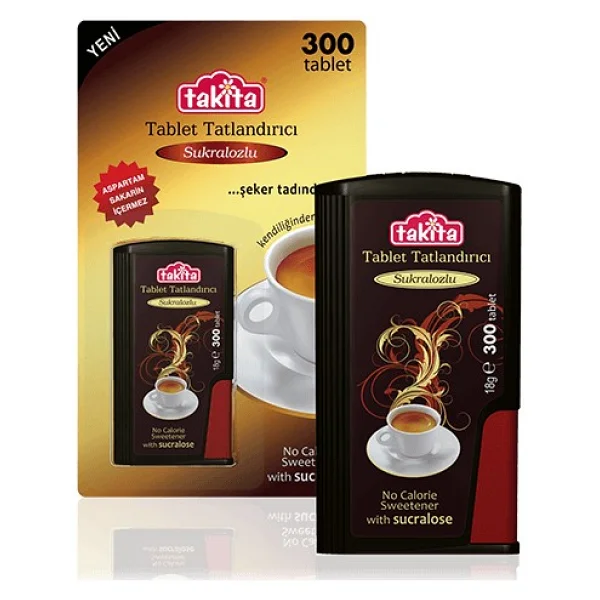 Takita Sukralozlu Tablet Tatlandırıcı ( 300 Tablet ) - Görsel 3