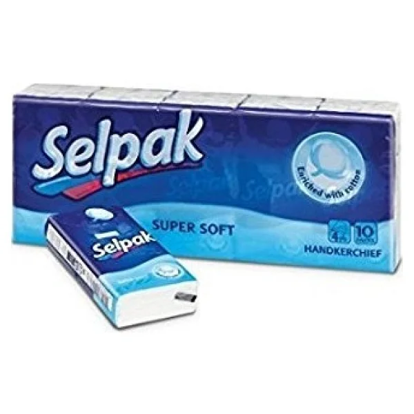 Selpak Klasik Kağıt Mendil 10'lu - Görsel 2