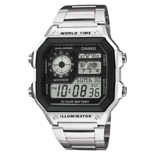 Casio Standart Ae-1200whd-1avdf Çelik Kordon Erkek Kol Saati - Görsel 7