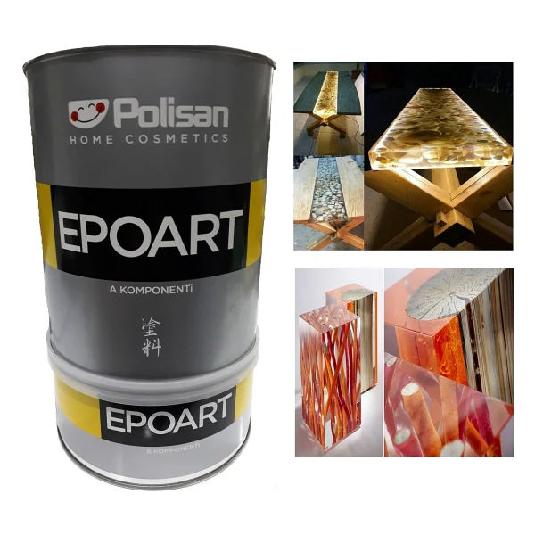Polisan Epoksi Reçine Epoart Ultra Şeffaf 2,4kg - Görsel 2