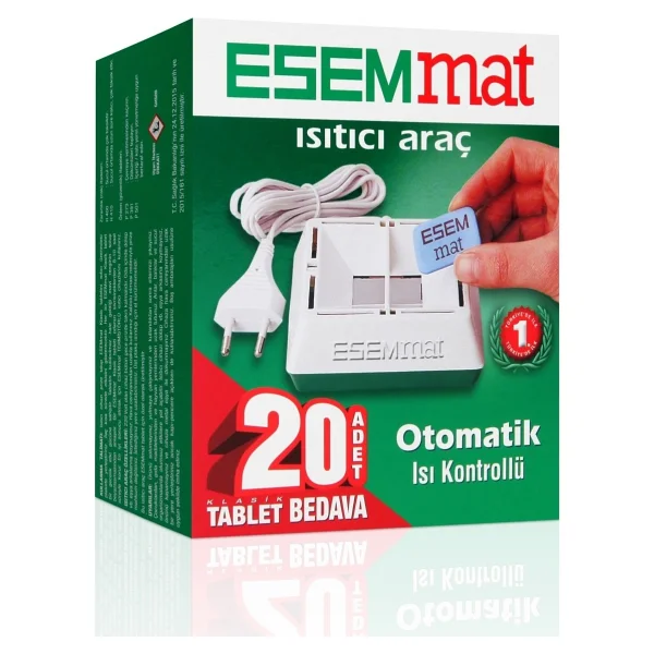 Esemmat Kablolu Otomatik Isı Kontrollü Cihaz + 20 Tablet - Görsel 3