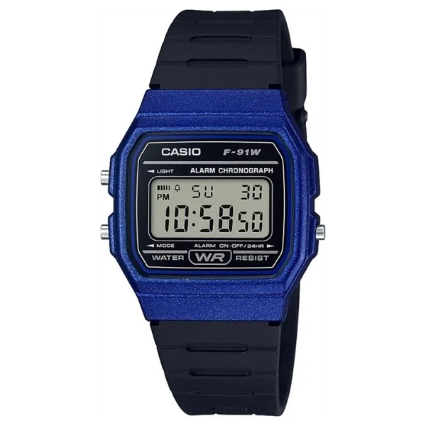 Casio Standart F-91wm-2adf Siyah-Mavi Erkek Kol Saati - Görsel 2