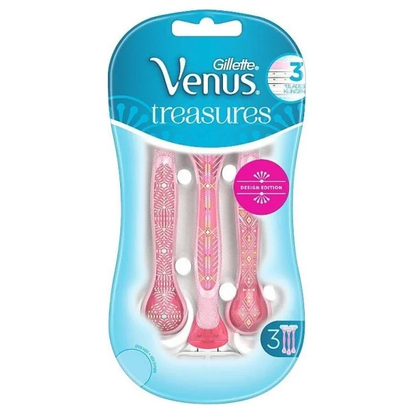 Gillette Venus Treasures 3'lü Kadın Tıraş Bıçağı - Görsel 3